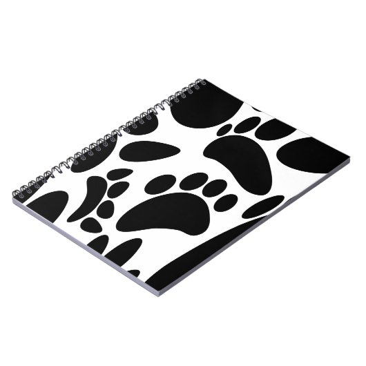 Carnet Empreinte Abstraite de chien (Côté gauche)