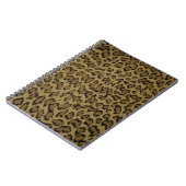 CARNET EMPREINTE DE LÉOPARD ANIMAL (Côté gauche)