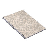 Carnet Empreinte de léopard beige. (Côté Droit)