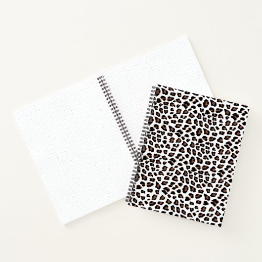 Carnet Empreinte de léopard blanc (Intérieur)