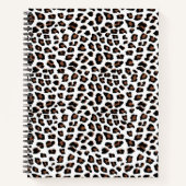 Carnet Empreinte de léopard blanc (Devant)