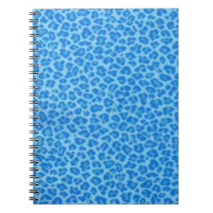 Carnet Empreinte de léopard bleu