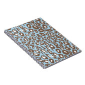 Carnet Empreinte de léopard bleu et blanc (Côté Droit)