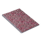 Carnet Empreinte de léopard d'aquarelle rose fille noire (Côté Droit)