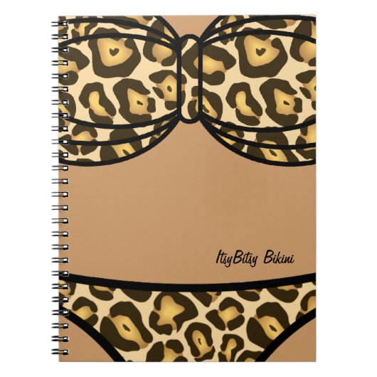 Carnet Empreinte de léopard de bikini (Devant)
