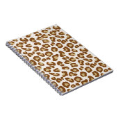 Carnet Empreinte de léopard de neige, beige, tan et crème (Côté Droit)