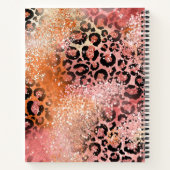 Carnet Empreinte de léopard de Parties scintillant rose e (Dos)