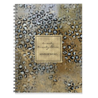 Empreinte de léopard d'or désossé moderne