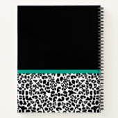 Carnet empreinte de léopard Emerald Green Ribbon Bow Chic (Dos)