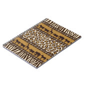 Carnet Empreinte de léopard et animaux africains (Côté gauche)