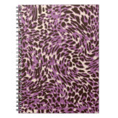 Carnet Empreinte de léopard, Motif animal classique. (Devant)