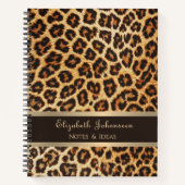 Carnet Empreinte de léopard motif Brown Bande de papier d (Devant)