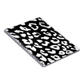 Carnet Empreinte de léopard noir blanc (Côté Droit)