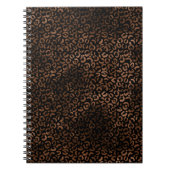 Carnet Empreinte de léopard noir Brown Glam (Devant)
