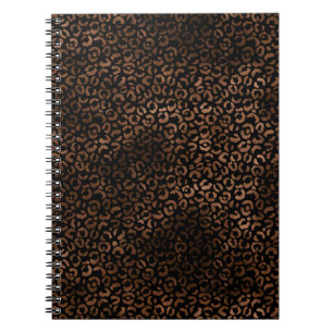 Carnet Empreinte de léopard noir Brown Glam