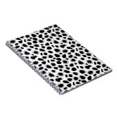 Carnet Empreinte de léopard - noir et blanc (Côté Droit)