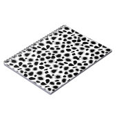 Carnet Empreinte de léopard - noir et blanc (Côté gauche)