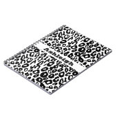 Carnet Empreinte de léopard noir et blanc (Côté gauche)