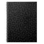 Carnet Empreinte de léopard noir minimal moderne (Devant)