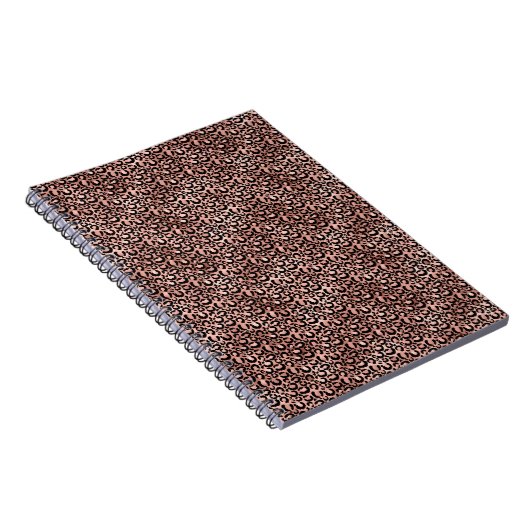 Carnet Empreinte de léopard noir rose (Côté Droit)