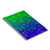 Carnet Empreinte de léopard Ombre Blues (Côté Droit)
