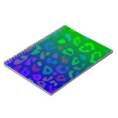 Carnet Empreinte de léopard Ombre Blues (Côté gauche)