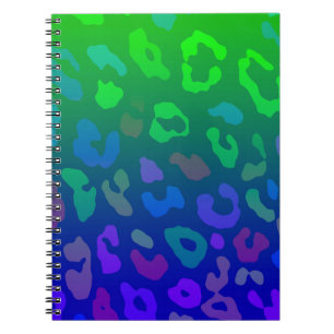 Carnet Empreinte de léopard Ombre Blues