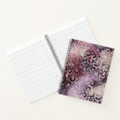 Carnet Empreinte de léopard Parties scintillant rose et v (Intérieur)