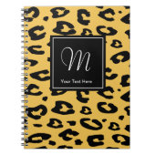 carnet Empreinte de léopard | poster de animal de  (Devant)