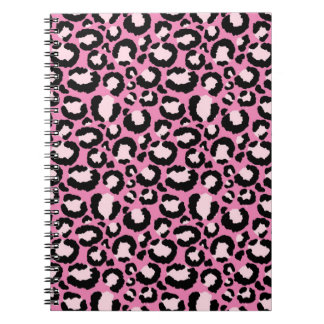 Carnet Empreinte de léopard rose