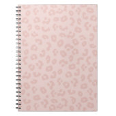 Carnet Empreinte de léopard rose (Devant)