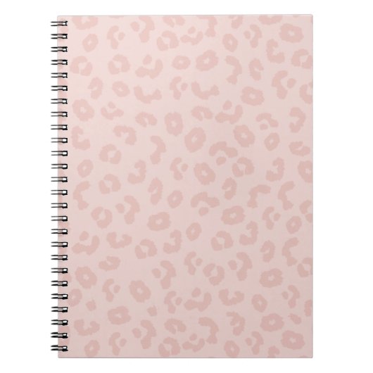 Carnet Empreinte de léopard rose (Devant)