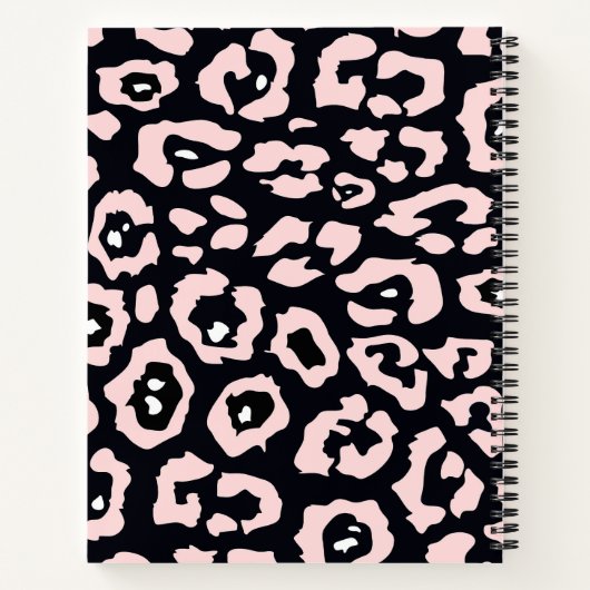 Carnet Empreinte de léopard rose (Dos)