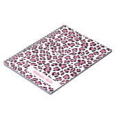 Carnet Empreinte de léopard rose mignon (Côté gauche)