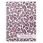 Carnet Empreinte de léopard rose mignon (Devant)