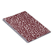 Carnet Empreinte de léopard rouge (Côté Droit)