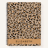 Carnet Empreinte de léopard, Spots, Leopard Brown, Votre  (Devant)