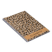Carnet Empreinte de léopard, Spots, Leopard Brown, Votre  (Côté Droit)