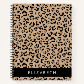 Carnet Empreinte de léopard, Spots, Leopard Brown, Votre (Devant)