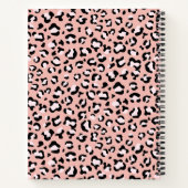 Carnet Empreinte de léopard, Spots, Leopard Rose, Votre N (Dos)