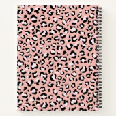 Carnet Empreinte de léopard, Spots, Leopard Rose, Votre N (Dos)