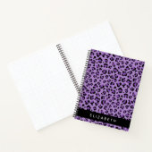 Carnet Empreinte de léopard, Spots, Leopard Violet, Votre (Intérieur)