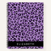 Carnet Empreinte de léopard, Spots, Leopard Violet, Votre (Devant)
