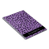 Carnet Empreinte de léopard, Spots, Leopard Violet, Votre (Côté Droit)