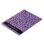 Carnet Empreinte de léopard, Spots, Leopard Violet, Votre (Côté gauche)