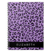 Carnet Empreinte de léopard, Spots, Leopard Violet, Votre (Devant)