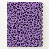 Carnet Empreinte de léopard, Spots, Leopard Violet, Votre (Dos)