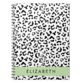 Carnet Empreinte de léopard, Spots, Noir Et Blanc, Votre (Devant)