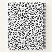 Carnet Empreinte de léopard, Spots, Noir Et Blanc, Votre  (Dos)