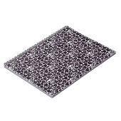 Carnet Empreinte de léopard violet noir (Côté gauche)